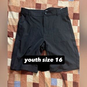 Youth Black Shorts